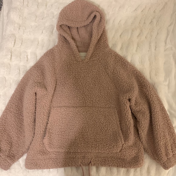 American eagle fuzzy hoodie, size small, warn once, - Picture 1 of 4